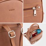  Balo Trita (Thời trang nữ phong cách năng động cỡ trung - Balo da RBA25B) màu bò 