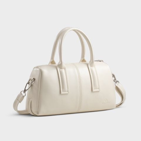 Túi Yuumy (Thời trang nữ dáng hộp cỡ trung cá tính - Túi xách da Seasand YTX80T) màu trắng