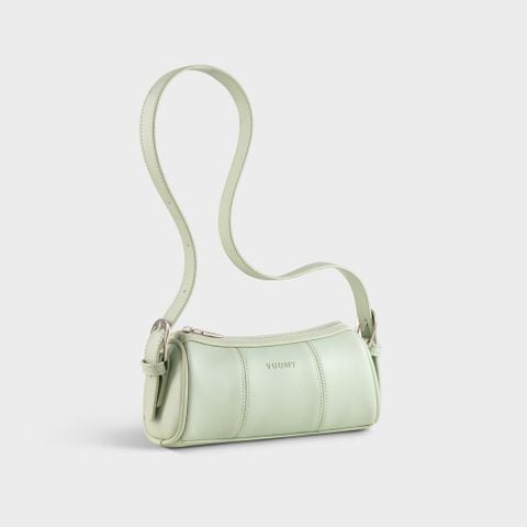 Túi Yuumy (Thời trang nữ dáng trụ năng động - Túi đeo vai da Seasand YN308XN) màu xanh ngọc