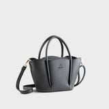  Túi Yuumy (Thời trang nữ thiết kế bo cong mềm mại - Túi đeo chéo da Bergen YN310D) màu đen 