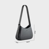  Túi Trita (Thời trang nữ kiểu dáng hình thang sang trọng - Túi đeo vai da RHN178D) màu đen 