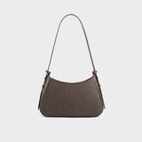  Túi Trita (Thời trang nữ kiểu dáng hình thang sang trọng - Túi đeo vai da RHN178N) màu nâu 