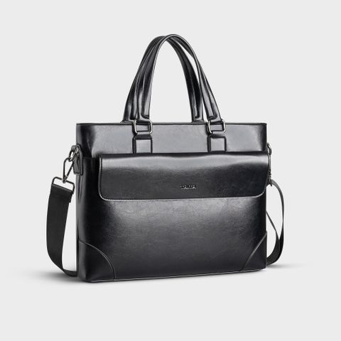 Cặp da nam công sở hiện đại Trita TCA23D Màu đen