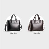  Cặp công sở Trita (Thời trang nam đựng vừa laptop 13 inch - Cặp da TCA25N) màu nâu 