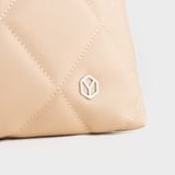  Túi Yuumy (Thời trang nữ chần bông quả trám size 28 - Túi đeo chéo da Seasand YN280D) màu đen 