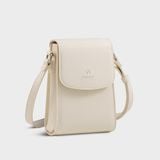  Túi Yuumy (Thời trang nữ dáng đứng - Túi đeo chéo da YN293T) màu trắng 