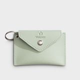  Ví Yuumy ( Thời trang nữ cỡ nhỏ - Ví móc khóa da Seasand YMK15XN ) màu xanh ngọc 