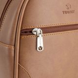  Balo Yuumy (Thời trang nữ mini dáng tròn - Balo da Liberal YBA115) màu bò đậm 