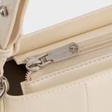  Túi Yuumy (Thời trang nữ hiện đại kèm ví mini size 24 - Túi đeo chéo da Glossy YN311BC) màu bạc 