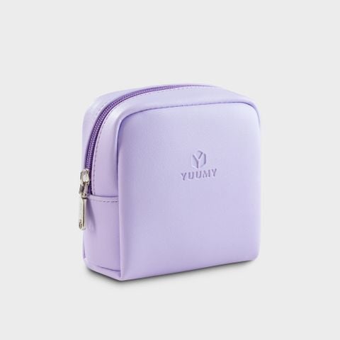  Túi Yuumy (Thời trang nữ đựng đồ trang điểm cỡ nhỏ - Túi da Seasand YMP1TM) màu Tím 