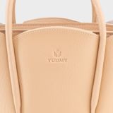  Túi Yuumy (Thời trang nữ thiết kế bo cong mềm mại - Túi đeo chéo da Bergen YN310B) màu bò 