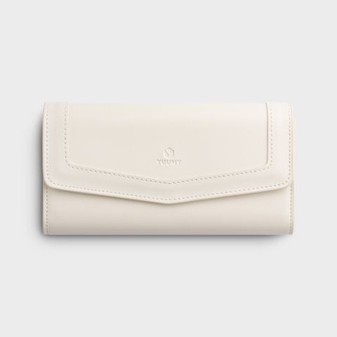 Ví Yuumy (Thời trang nữ cầm tay - Ví da Seasand YV32T) màu trắng