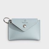  Ví Yuumy ( Thời trang nữ cỡ nhỏ - Ví móc khóa da Seasand YMK15XA ) màu xanh nhạt 