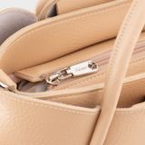  Túi Yuumy (Thời trang nữ thiết kế bo cong mềm mại - Túi đeo chéo da Bergen YN310K) màu kem 