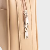  Túi Yuumy (Thời trang nữ dáng vòm bo cong - Túi xách da Seasand YTX76K) màu kem 