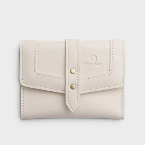 Ví Yuumy (  Thời trang nữ nhỏ gọn - Ví da YV29T ) màu trắng