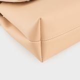  Túi Yuumy (Thời trang nữ dáng vuông nắp gập sang trọng - Túi đeo vai da Seasand YN341K) màu kem 