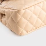  Túi Yuumy (Thời trang nữ da chần bông phối dây xích size 24 - Túi đeo chéo da Seasand YN241HD) màu hồng đất 