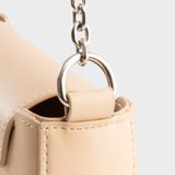  Túi Yuumy (Thời trang nữ nắp gập bo viền tối giản size 22 - Túi đeo vai da Seasand YN342HA) màu hồng dâu 