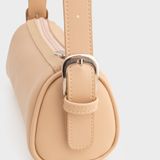  Túi Yuumy (Thời trang nữ dáng trụ năng động - Túi đeo vai da Seasand YN308K) màu kem 