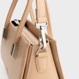  Túi Yuumy (Thời trang nữ thiết kế tinh tế size 21 - Túi đeo chéo da Smooth YN283K) màu kem 