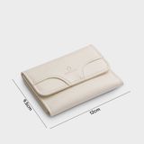  Ví Yuumy (Thời trang nữ dáng ngắn - Ví da Mellow YV40T)  trắng 