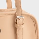  Túi Yuumy (Thời trang nữ túi tote dáng hộp size 25 - Túi xách da Seasand YTX72K) màu kem 