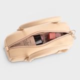  Túi Yuumy (Thời trang nữ thiết kế dáng vòm - Túi xách da Seasand YTX77K) màu kem 