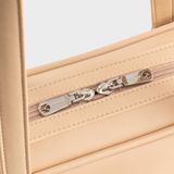  Túi Yuumy (Thời trang nữ dáng vòm bo cong - Túi xách da Seasand YTX76K) màu kem 