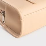  Túi Yuumy (Thời trang nữ túi tote dáng hộp size 25 - Túi xách da Seasand YTX72K) màu kem 