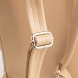  Balo Yuumy (Thời trang nữ da mềm basic cỡ lớn - Balo da Seasand YBA112K) màu kem 