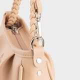  Túi Yuumy (Thời trang nữ mini xinh xắn size 21 - Túi đeo chéo da Seasand YN289K) màu kem 