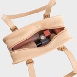  Túi Yuumy (Thời trang nữ túi tote dáng hộp size 25 - Túi xách da Seasand YTX72K) màu kem 