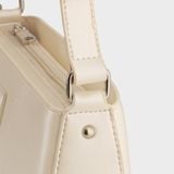  Túi Yuumy (Thời trang nữ hiện đại kèm ví mini size 24 - Túi đeo chéo da Glossy YN311BC) màu bạc 