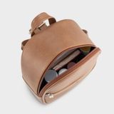  Balo Yuumy (Thời trang nữ basic năng động cỡ nhỏ - Balo da Liberal YBA113) màu bò đậm 