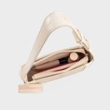  Túi Yuumy (Thời trang nữ size 22 phối ví mini - Túi đeo chéo da Glossy YN346DT) màu đen ngọc trai 