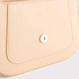  Túi Yuumy (Thời trang nữ nắp gập bo viền tối giản size 22 - Túi đeo vai da Seasand YN342HA) màu hồng dâu 