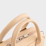  Túi Yuumy (Thời trang nữ dáng hộp nhỏ gọn tinh tế - Túi xách da Seasand YTX89K) màu kem 