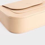  Túi Yuumy (Thời trang nữ nắp gập bo viền tối giản size 22-  Túi đeo vai da Seasand YN342D) màu đen 