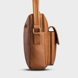  Túi Trita (Thời trang nam phối ngăn - Túi đeo chéo da RTN3BN) màu bò nhạt 