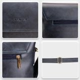  Túi Trita (Thời trang nam phối ngăn - Túi đeo chéo da RTN5N) màu nâu 