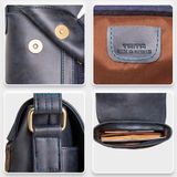  Túi Trita (Thời trang nam phối ngăn - Túi đeo chéo da RTN5BN) màu bò nhạt 