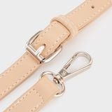  Túi Yuumy (Thời trang nữ phối khóa xoay kim loại sang trọng size 22 - Túi đeo chéo da Glossy YN243TT) màu trắng ngọc trai 