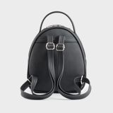  Balo Trita (Thời trang nữ phối ngăn phong cách basic cỡ trung - Balo da RBA91D) màu đen 