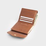  Ví Trita (Thời trang nữ gập 3 phong cách basic - Ví da RV59B) màu bò 