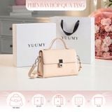  Hộp quà tặng túi đeo chéo nữ Yuumy YN302 Màu Hồng Dâu 
