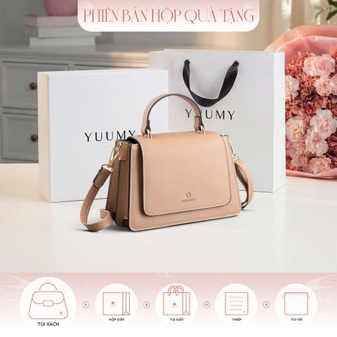 Hộp quà tặng túi đeo chéo nữ Yuumy YN128 Màu Kem