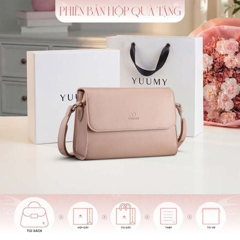 Hộp quà tặng túi đeo chéo nữ Yuumy YN155 Màu Kem