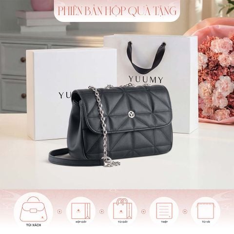 Hộp quà tặng túi đeo chéo nữ Yuumy YN212 Màu Đen