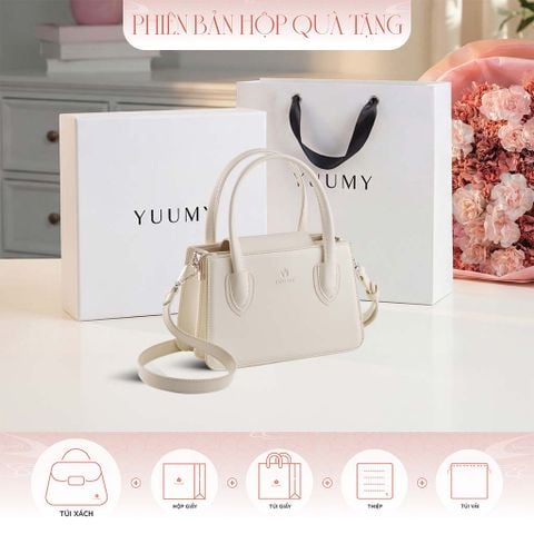 Hộp quà tặng túi đeo chéo nữ Yuumy YN238 Màu Trắng